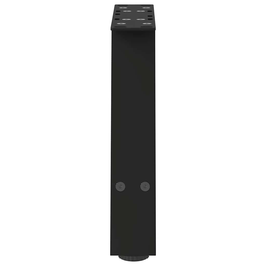vidaXL Coffee Table Legs A-Shaped 2 pcs Black 30x(30-31) cm Steel 6