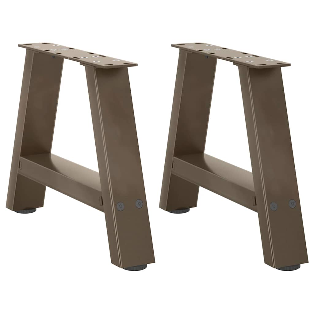 vidaXL Coffee Table Legs A-Shaped 2 pcs 30x(30-31) cm Steel 1
