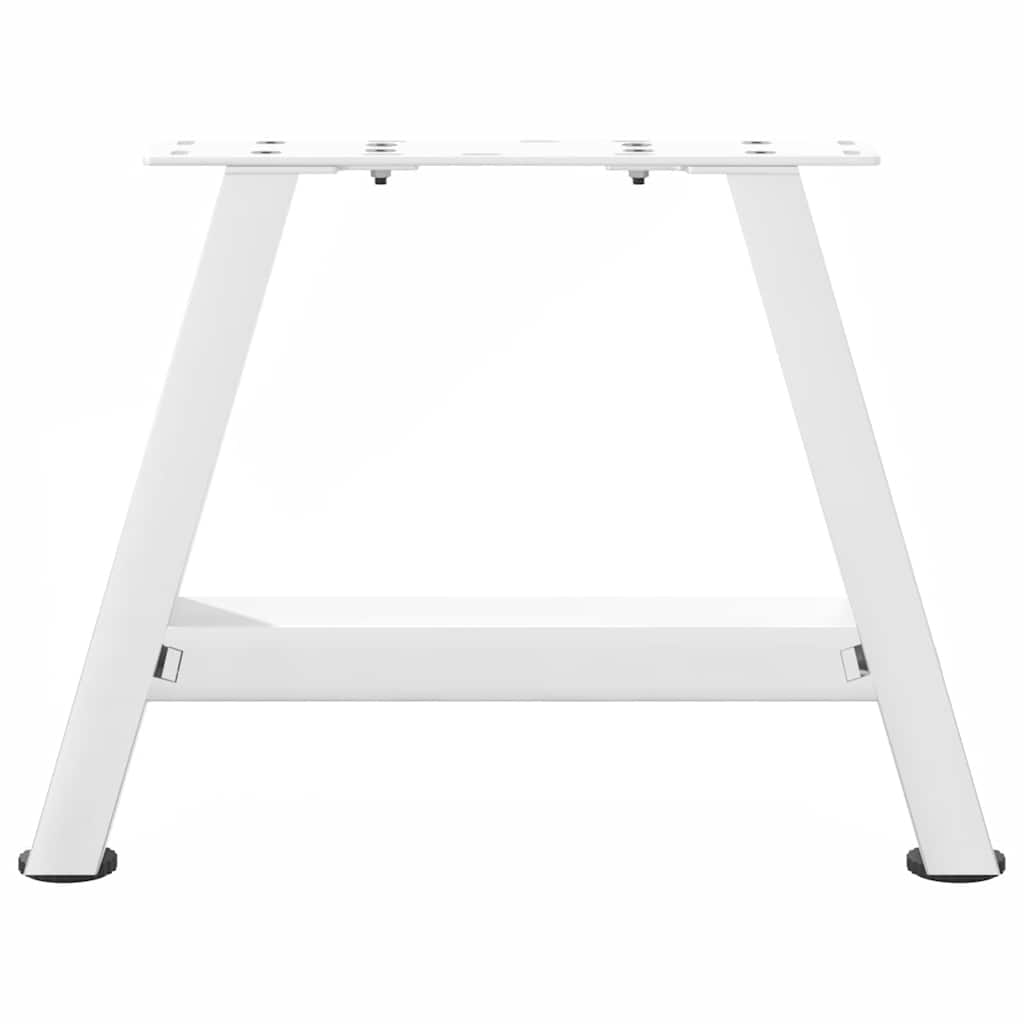 vidaXL Coffee Table Legs A-Shaped 2 pcs White 40x(30-31) cm Steel 5