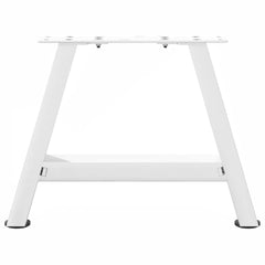 vidaXL Coffee Table Legs A-Shaped 2 pcs White 40x(30-31) cm Steel 5