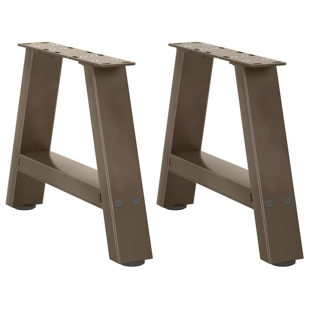 vidaXL Coffee Table Legs A-Shaped 2 pcs 40x(30-31) cm Steel 1