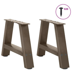 vidaXL Coffee Table Legs A-Shaped 2 pcs 40x(30-31) cm Steel 3