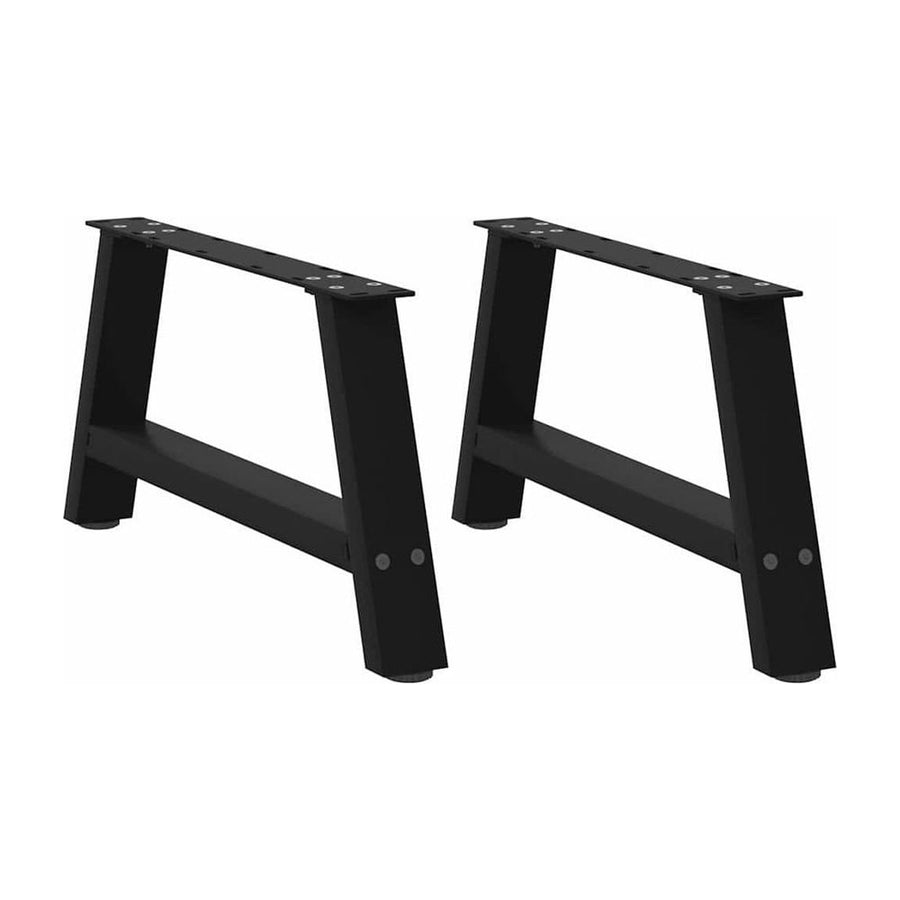 Coffee Table Legs A-Shaped 2 pcs Black Steel