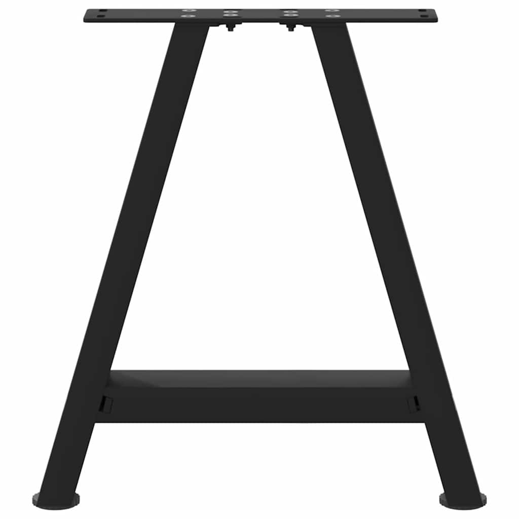 vidaXL Coffee Table Legs A-Shaped 2 pcs Black 38x(42-43) cm Steel 5