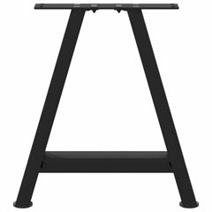 vidaXL Coffee Table Legs A-Shaped 2 pcs Black 38x(42-43) cm Steel 5