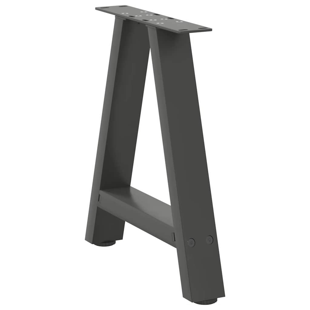vidaXL Coffee Table Legs A-Shaped 2 pcs Anthracite 38x(42-43) cm Steel 4
