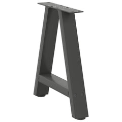 vidaXL Coffee Table Legs A-Shaped 2 pcs Anthracite 38x(42-43) cm Steel 4