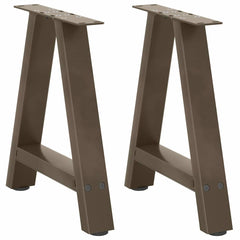 vidaXL Coffee Table Legs A-Shaped 2 pcs 38x(42-43) cm Steel 1
