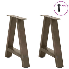 vidaXL Coffee Table Legs A-Shaped 2 pcs 38x(42-43) cm Steel 3