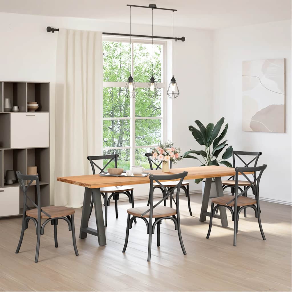 vidaXL Coffee Table Legs A-Shaped 2 pcs Steel Anthracite