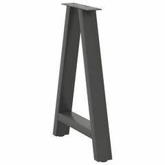 vidaXL Dining Table Legs A-Shaped 2 pcs Anthracite 60x(72-73) cm Steel 4