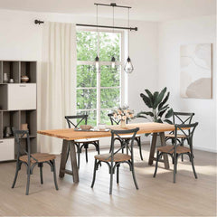 vidaXL Dining Table Legs A-Shaped 2 pcs 60x(72-73) cm Steel 2