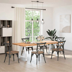 vidaXL Coffee Table Legs A-Shaped 2 pcs Steel White