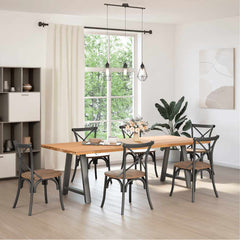 vidaXL Coffee Table Legs A-Shaped 2 pcs Steel Anthracite