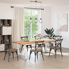vidaXL Coffee Table Legs A-Shaped 2 pcs Steel White