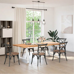 vidaXL Coffee Table Legs A-Shaped 2 pcs Steel White