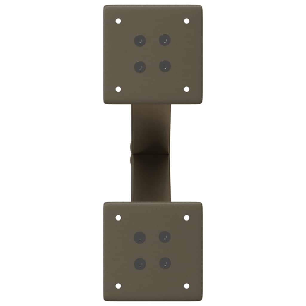 vidaXL Coffee Table Legs X-Shaped 2 pcs Natural Steel 30x(30-31) cm Steel 6
