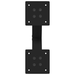 vidaXL Coffee Table Legs X-Shaped 2 pcs Black 37x(30-31) cm Steel 6