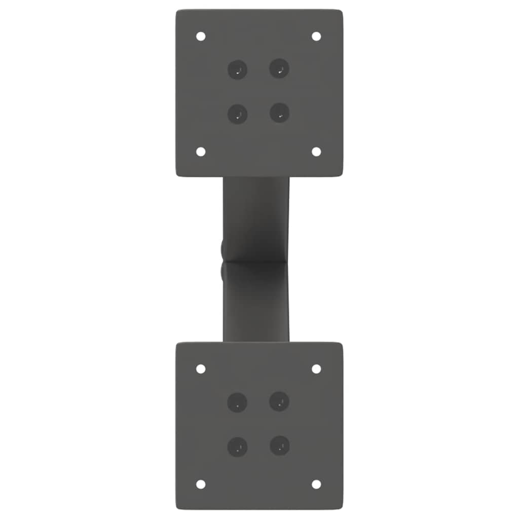 vidaXL Coffee Table Legs X-Shaped 2 pcs Anthracite 37x(30-31) cm Steel 6