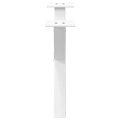 vidaXL Coffee Table Legs X-Shaped 2 pcs White 50x(30-31) cm Steel 5