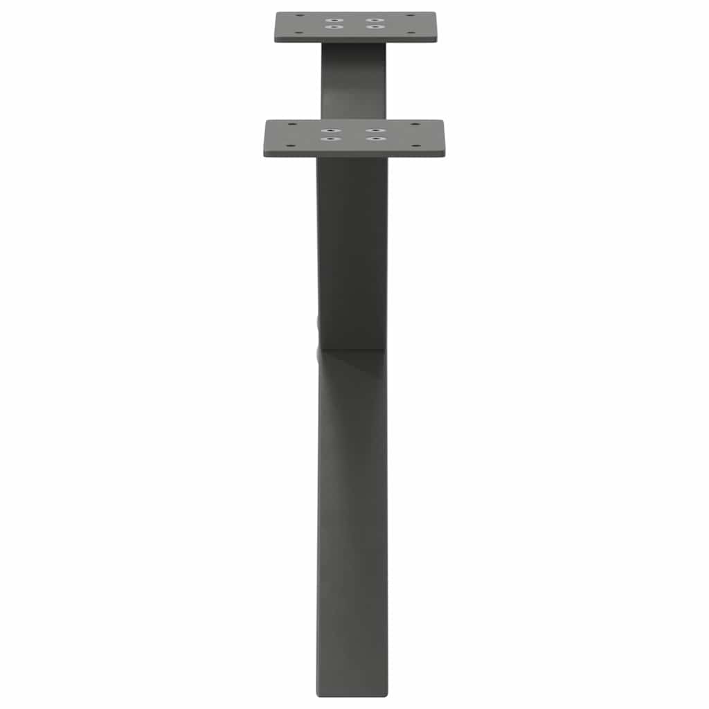 vidaXL Coffee Table Legs X-Shaped 2 pcs Anthracite 50x(30-31) cm Steel 6