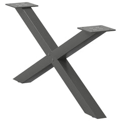Coffee Table Legs X-Shaped 70x(30-31) Steel 2 pcs Anthracite 70 x (30-31) cm (40 mm)