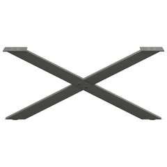 Coffee Table Legs X-Shaped 70x(30-31) Steel 2 pcs Anthracite 70 x (30-31) cm (40 mm)