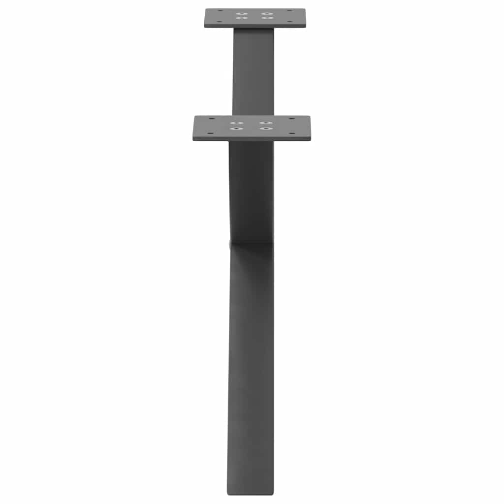 Coffee Table Legs X-Shaped 70x(30-31) Steel 2 pcs Anthracite 70 x (30-31) cm (40 mm)