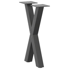 vidaXL Coffee Table Legs X-Shaped 2 pcs Anthracite 28x(42-43) cm Steel 4