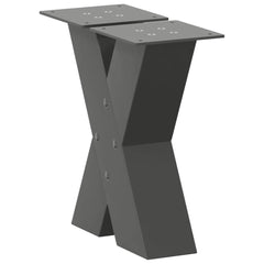 vidaXL Coffee Table Legs X-Shaped 2 pcs Anthracite 40x(30-31) cm Steel 4