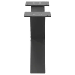 vidaXL Coffee Table Legs X-Shaped 2 pcs Anthracite 50x(30-31) cm Steel 6