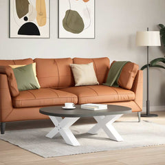 Coffee Table Legs X-Shaped 70x(30-31) Steel 2 pcs White 70 x (30-31) cm (80 mm)