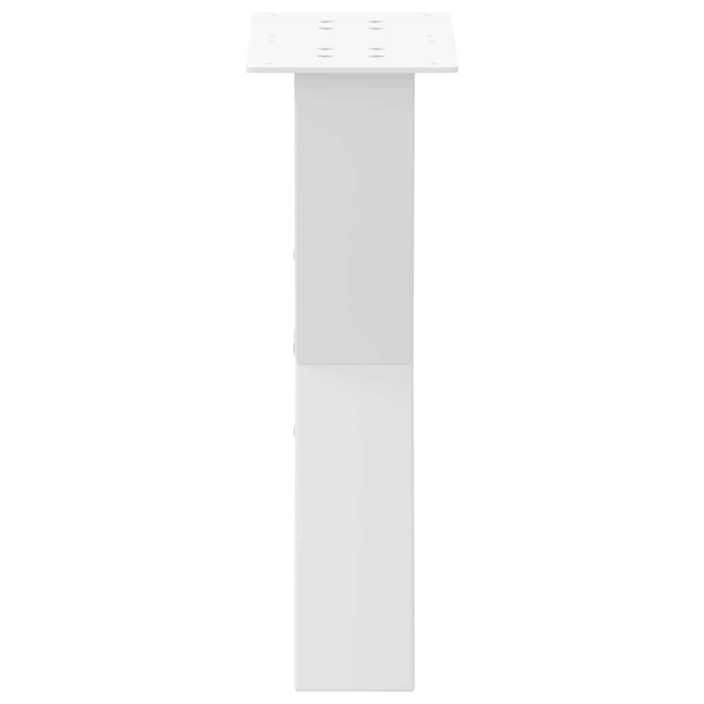 vidaXL Coffee Table Legs X-Shaped 2 pcs White 28x(42-43) cm Steel 6