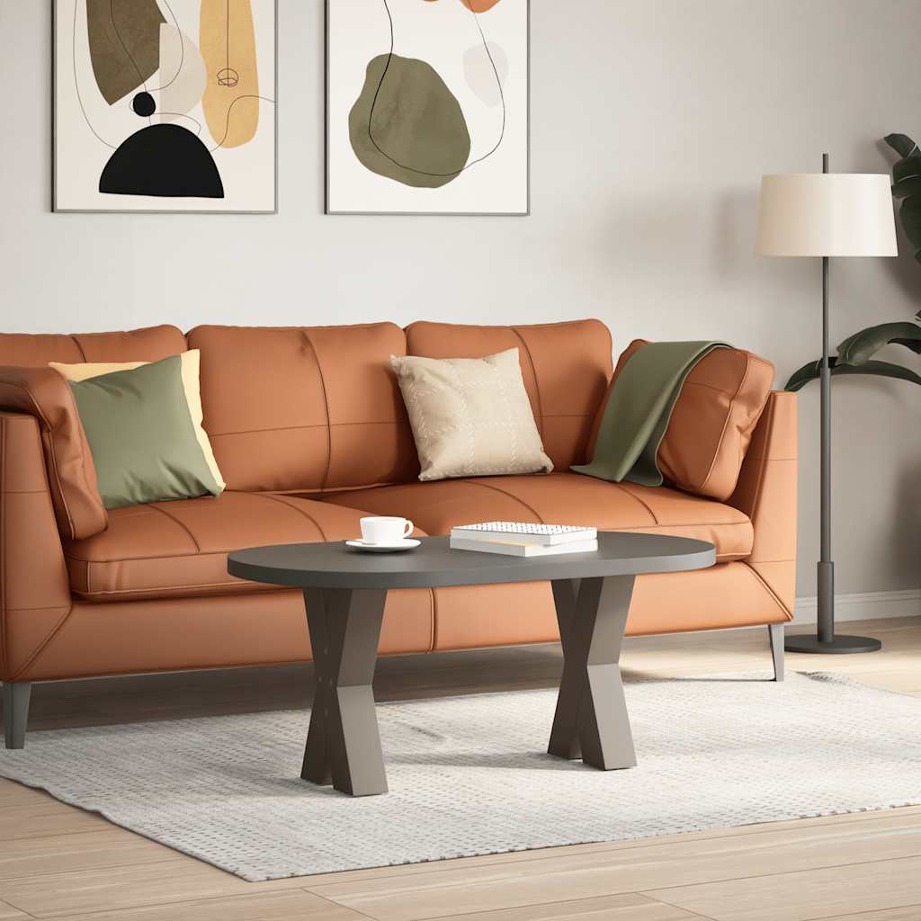 vidaXL Coffee Table Legs X-Shaped 2 pcs Natural Steel 28x(42-43) cm Steel 2