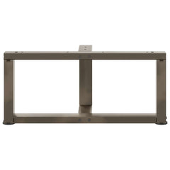 vidaXL Coffee Table Legs T-Shaped 2 pcs Black 60x25x(30-31) cm Steel 6