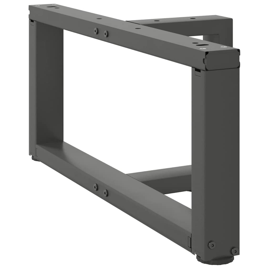 vidaXL Coffee Table Legs T-Shaped 2 pcs Anthracite 70x25x(30-31) cm Steel 4