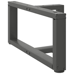 vidaXL Coffee Table Legs T-Shaped 2 pcs Anthracite 70x25x(30-31) cm Steel 4