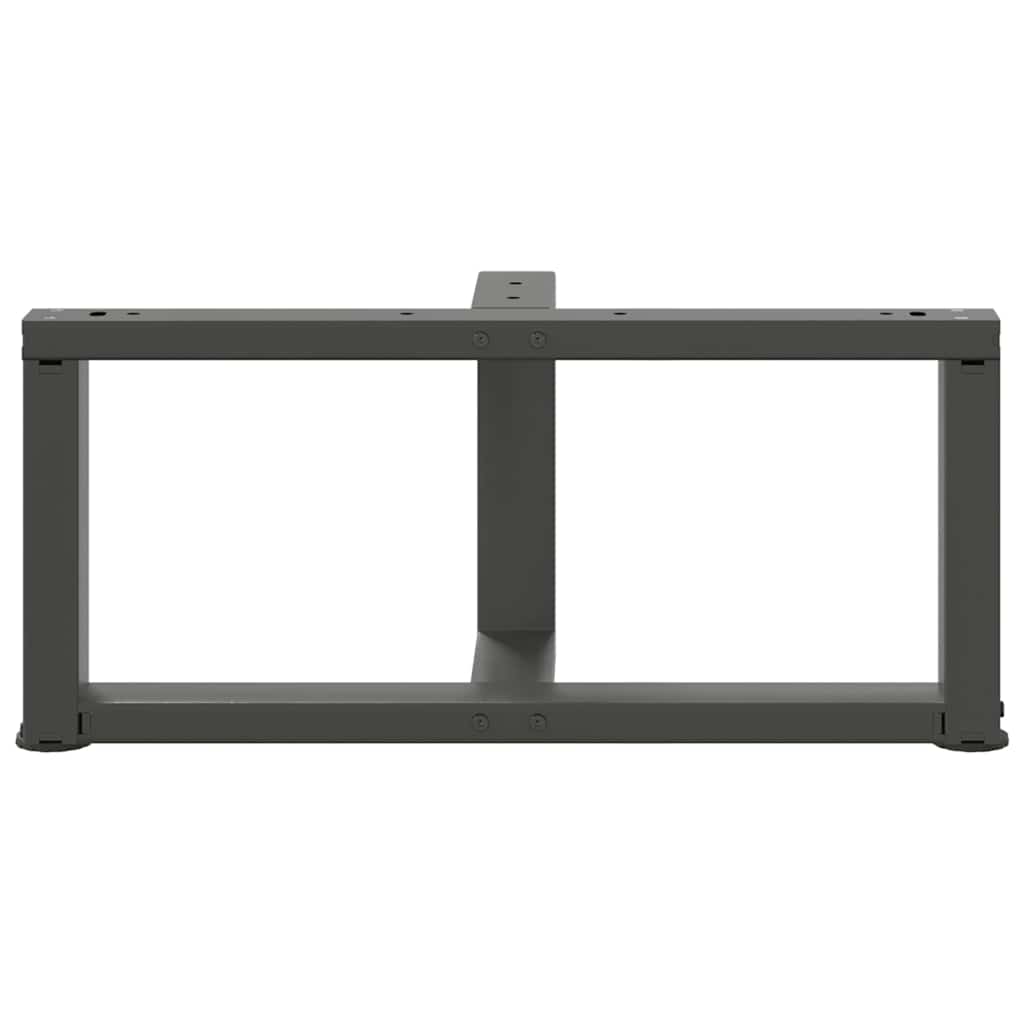 vidaXL Coffee Table Legs T-Shaped 2 pcs Anthracite 70x25x(30-31) cm Steel 6