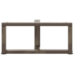 vidaXL Coffee Table Legs T-Shaped 2 pcs Black 70x25x(30-31) cm Steel 6