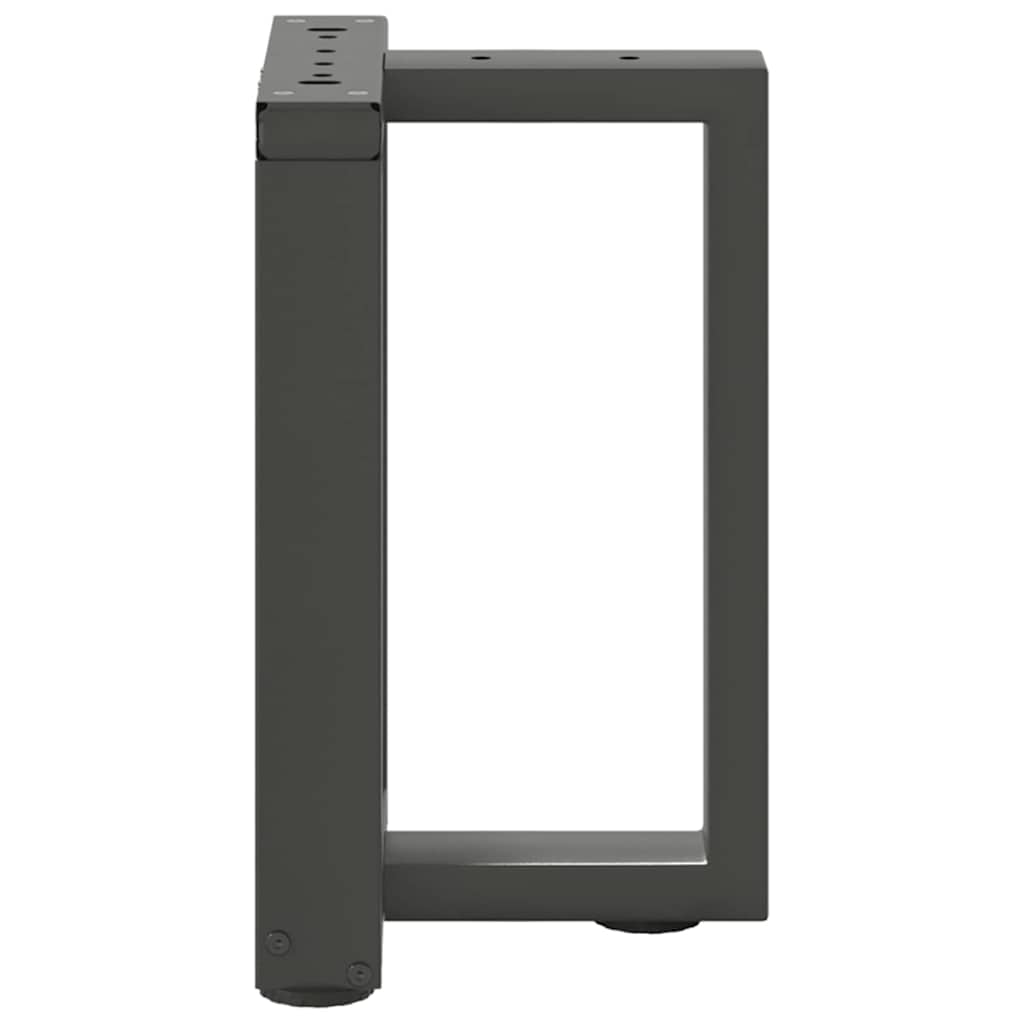 vidaXL Coffee Table Legs T-Shaped 2 pcs Anthracite 38x25x(42-43) cm Steel 5