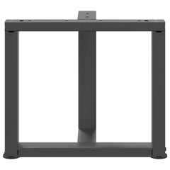 vidaXL Coffee Table Legs T-Shaped 2 pcs Anthracite 50x25x(42-43) cm Steel 6