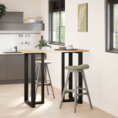Dining Table Legs T-Shaped 2 pcs Steel Black 60 x 35 – 100 x 35 60 x 35 x (110-111) cm