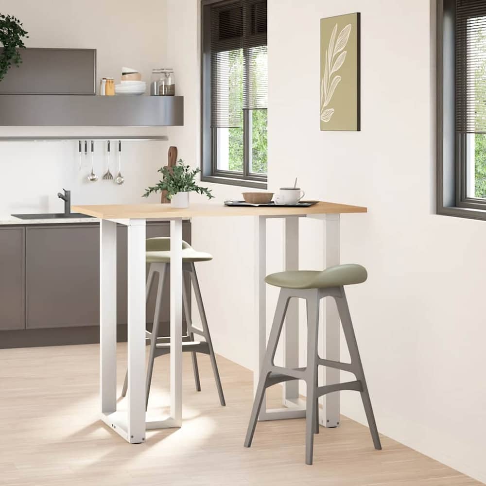 Dining Table Legs T-Shaped 2 pcs Steel White 60 x 35 – 100 x 35 60 x 35 x (110-111) cm
