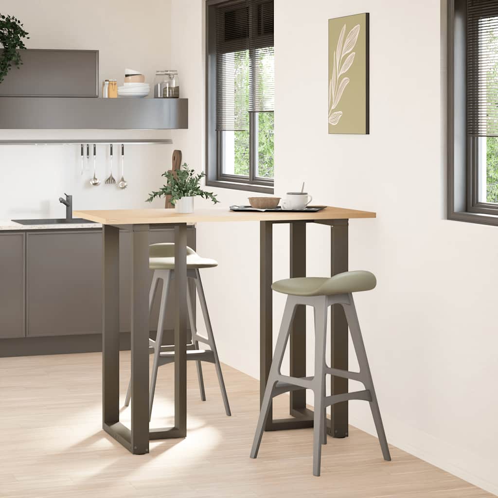 Dining Table Legs T-Shaped 2 pcs Steel Steel Natural 60 x 35 – 100 x 35 60 x 35 x (110-111) cm
