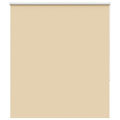 vidaXL Roller Blind Blackout Beige 140x130 cm Fabric Width 136.6 cm Polyester 1