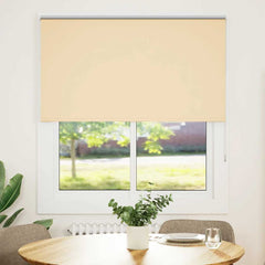vidaXL Roller Blind Blackout Beige 140x150 cm Fabric Width 136.6 cm Polyester 2