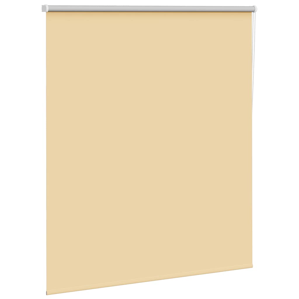 vidaXL Roller Blind Blackout Beige 140x150 cm Fabric Width 136.6 cm Polyester 3