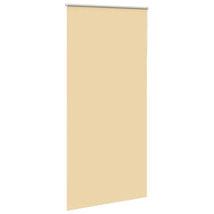 vidaXL Roller Blind Blackout Beige 100x230 cm Fabric Width 95.7 cm Polyester 3