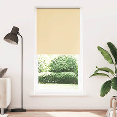vidaXL Roller Blind Blackout Beige 100x230 cm Fabric Width 95.7 cm Polyester 1