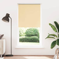 vidaXL Roller Blind Blackout Beige 115x230 cm Fabric Width 110.7 cm Polyester 1